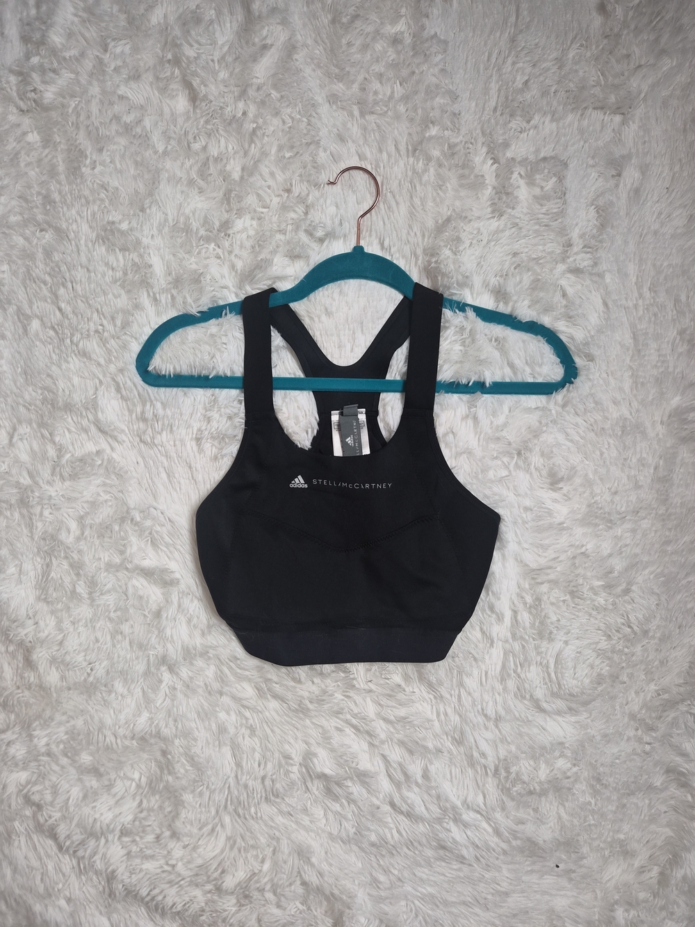 Adidas Stella McCartney Sports Bra Black Size Medium M Yoga Pilates Sporty Activ